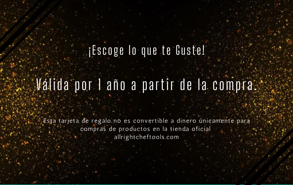 Tarjeta de Regalo All Right Chef Tool's
