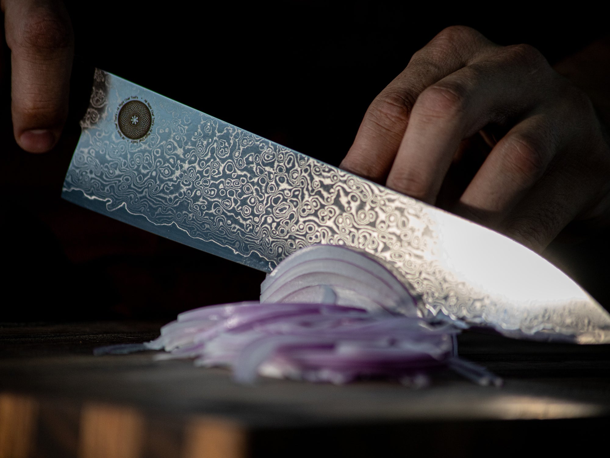 Cuchillo Gyuto Acero Damasco Japonés