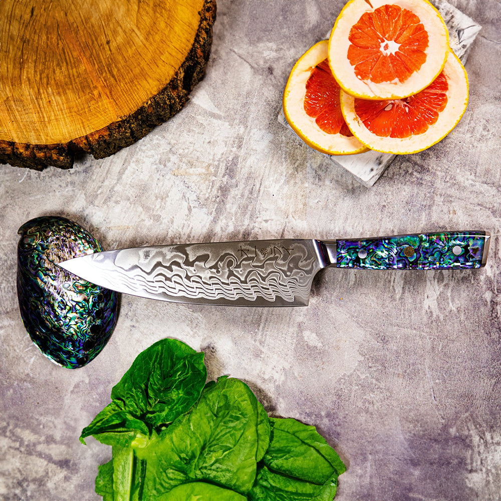 Cuchillo Chef Acero Damasco - Colección Abulón