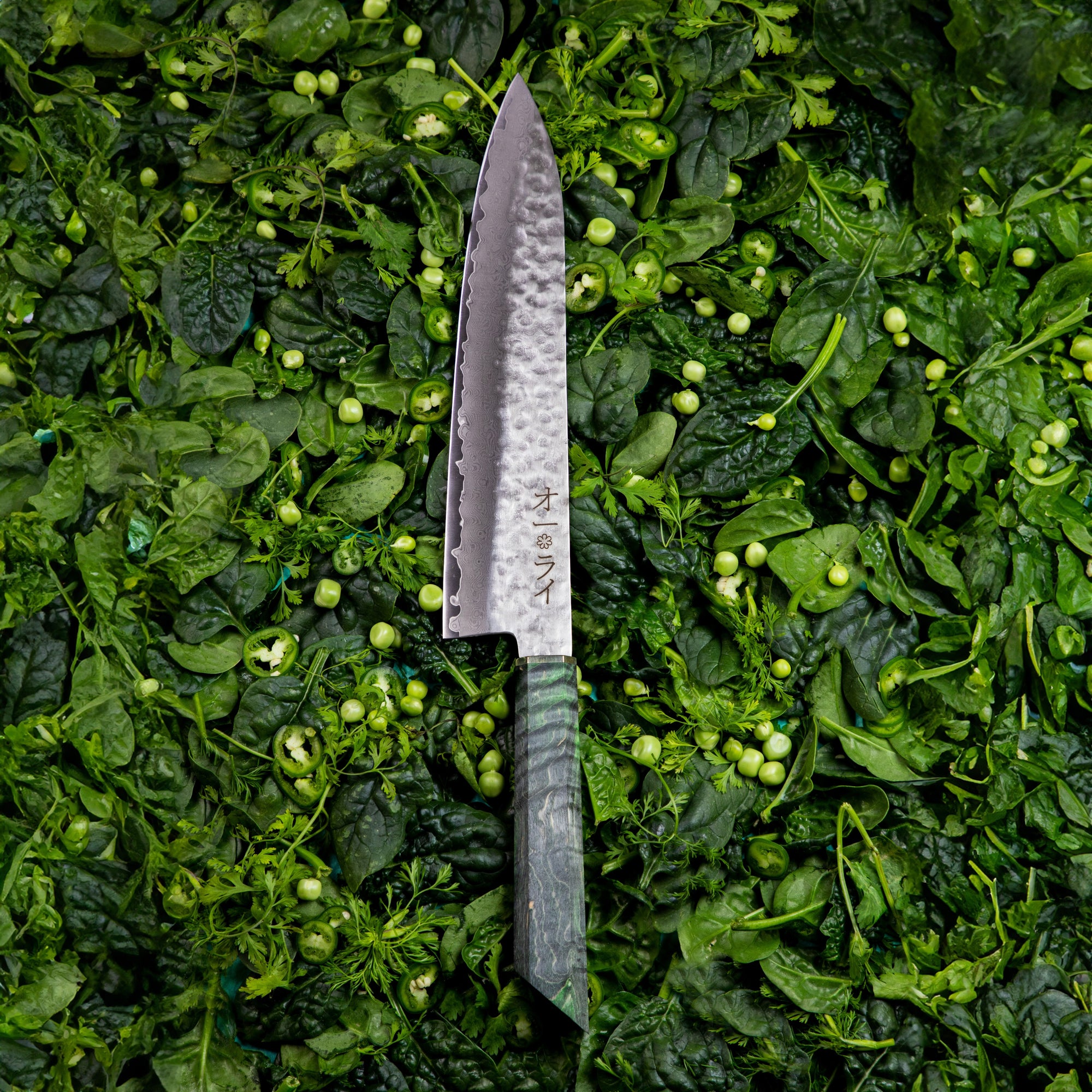 Cuchillo Gyuto Damasco Martillado
