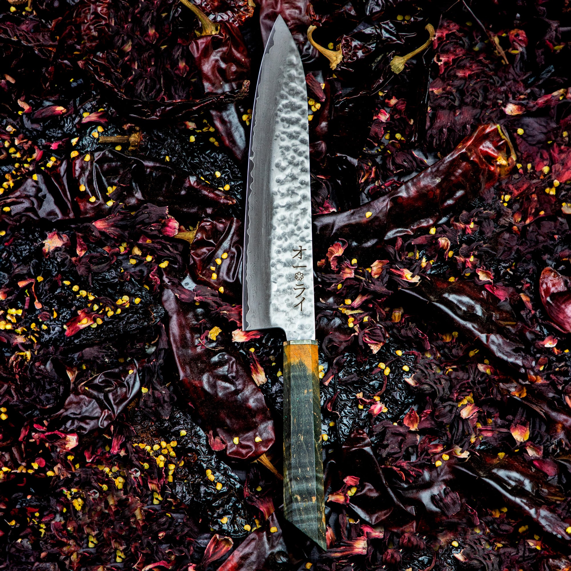 Cuchillo Gyuto Damasco Martillado