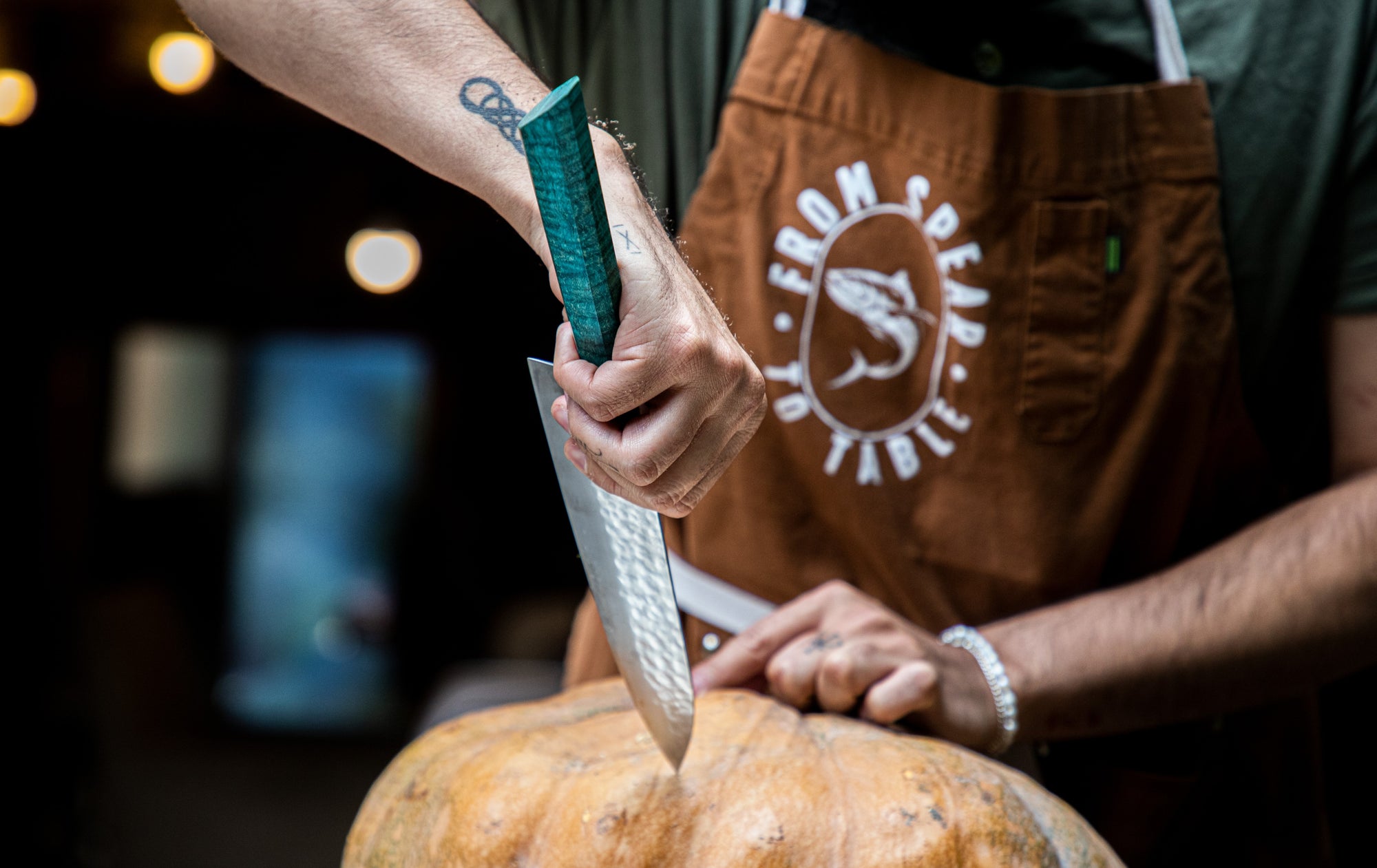Cuchillo Gyuto Damasco Martillado