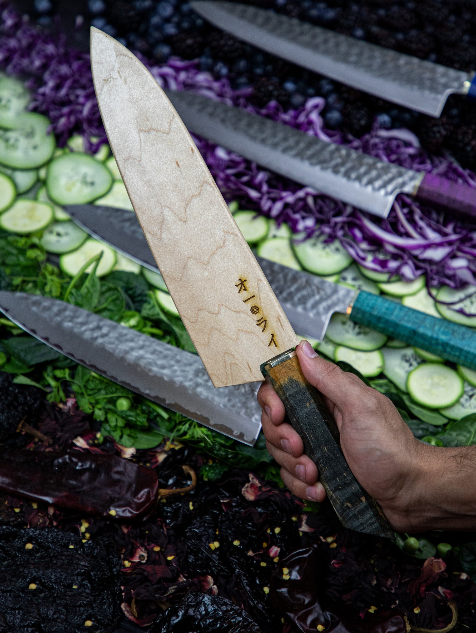 Cuchillo Gyuto Damasco Martillado