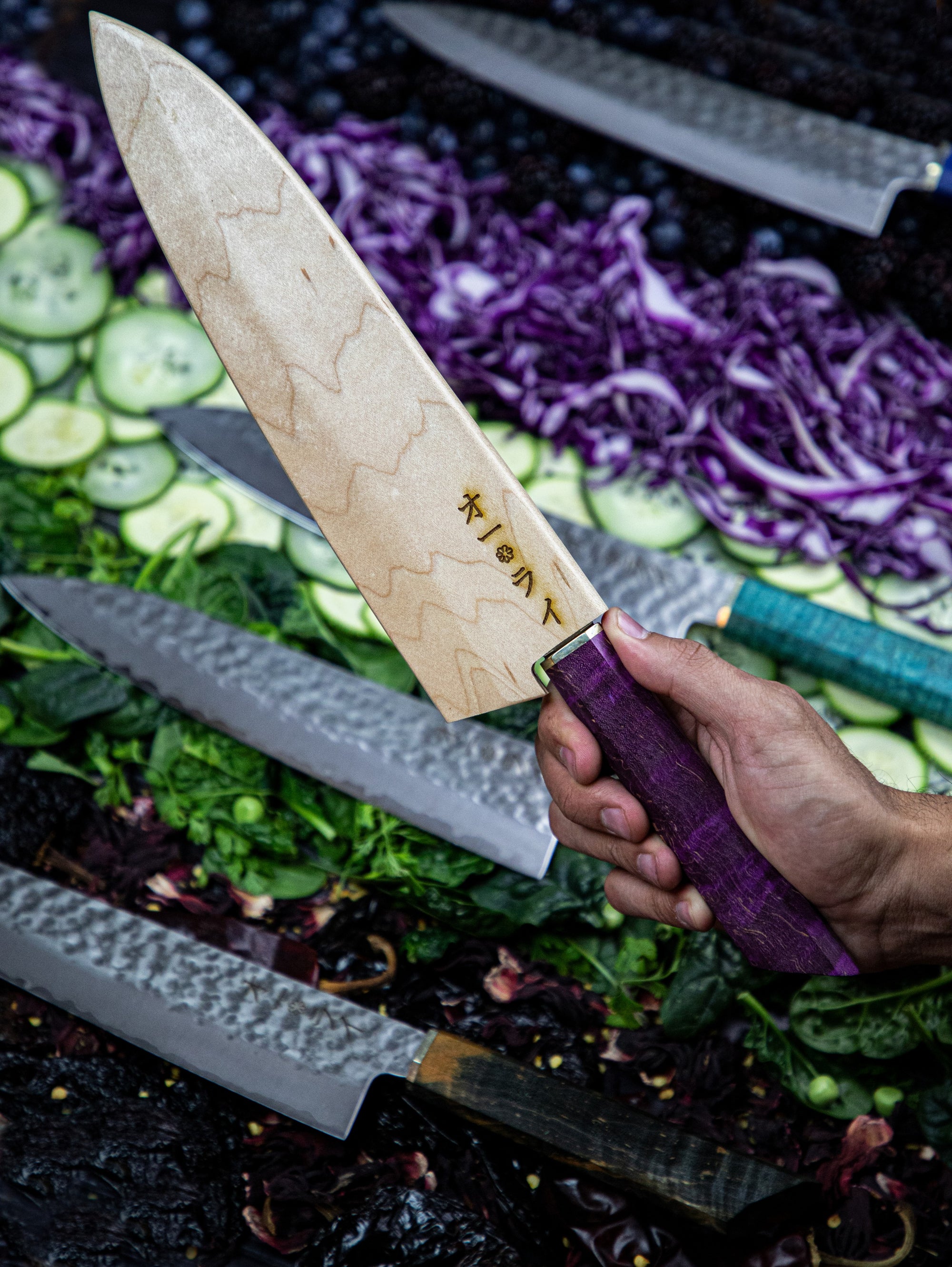 Cuchillo Gyuto Damasco Martillado
