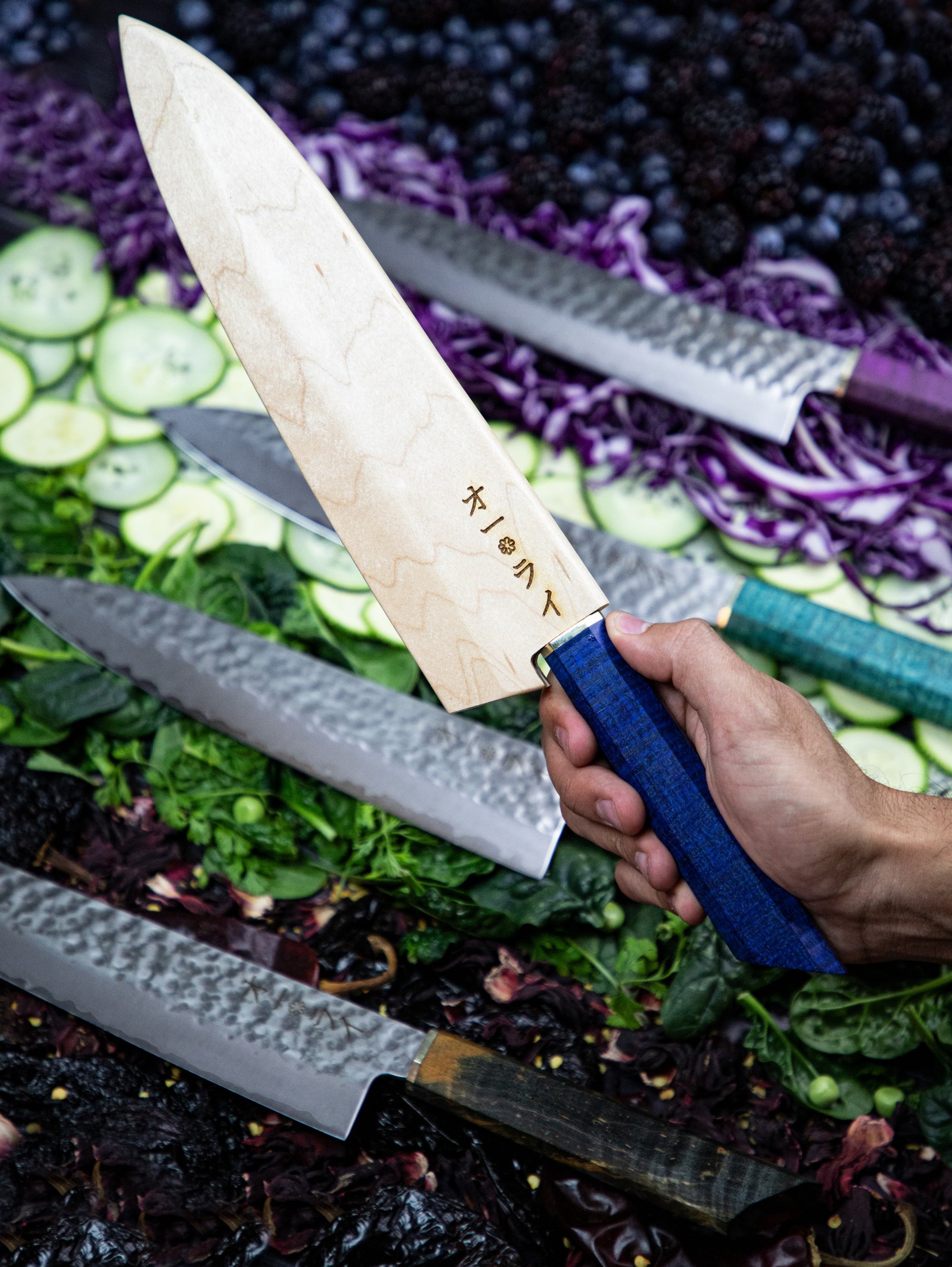 Cuchillo Gyuto Damasco Martillado