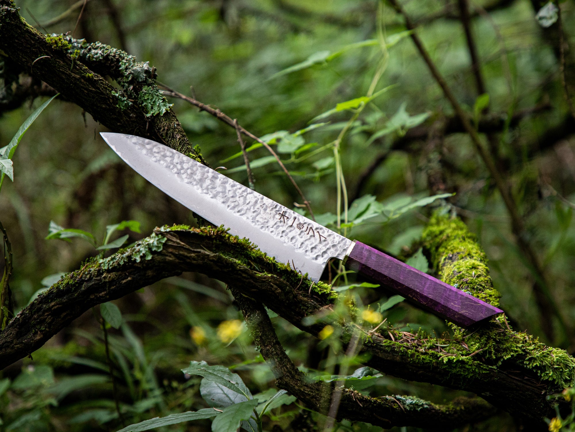 Cuchillo Gyuto Damasco Martillado