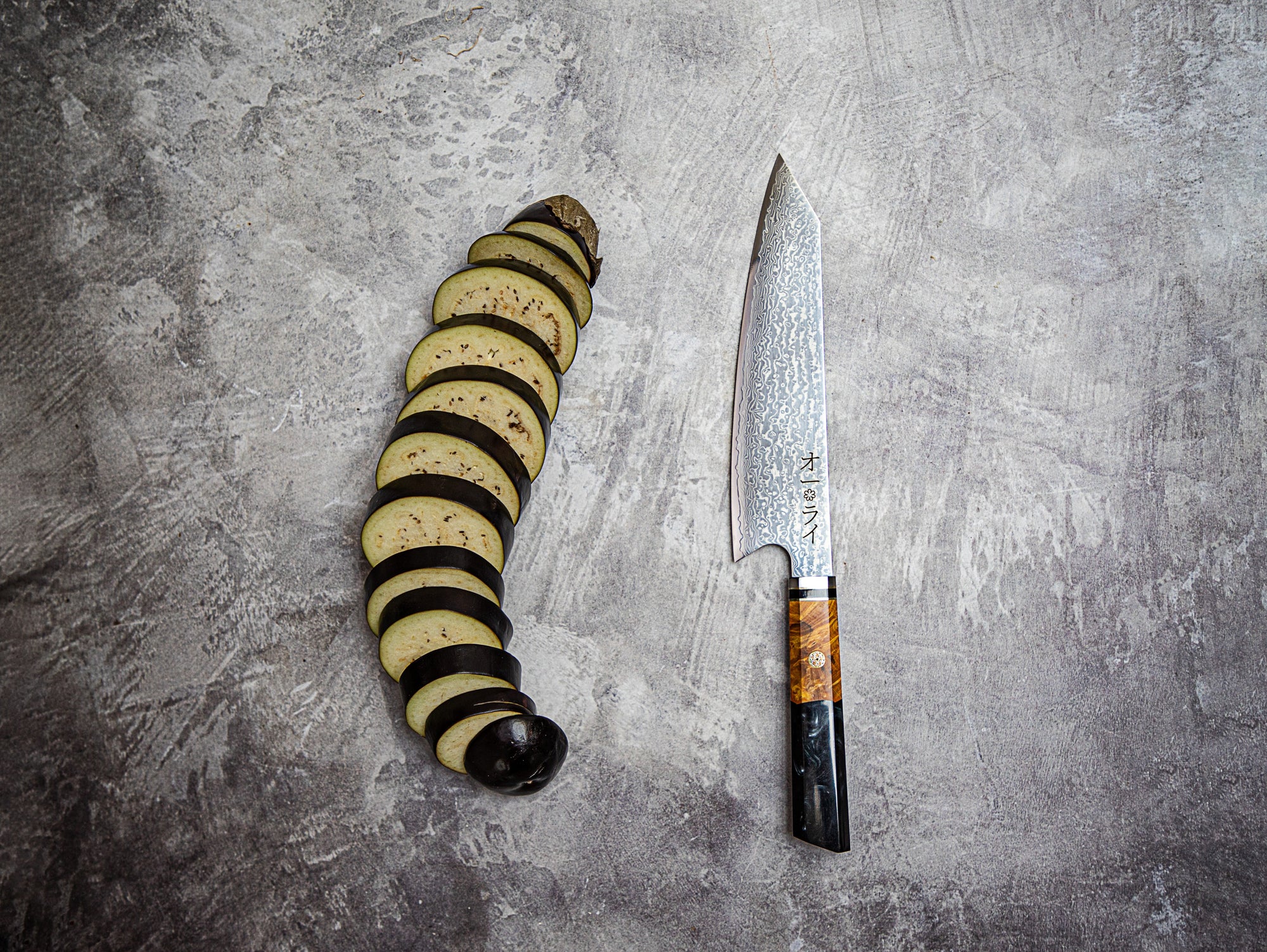 Cuchillo Kiritsuke Acero Damasco Japonés