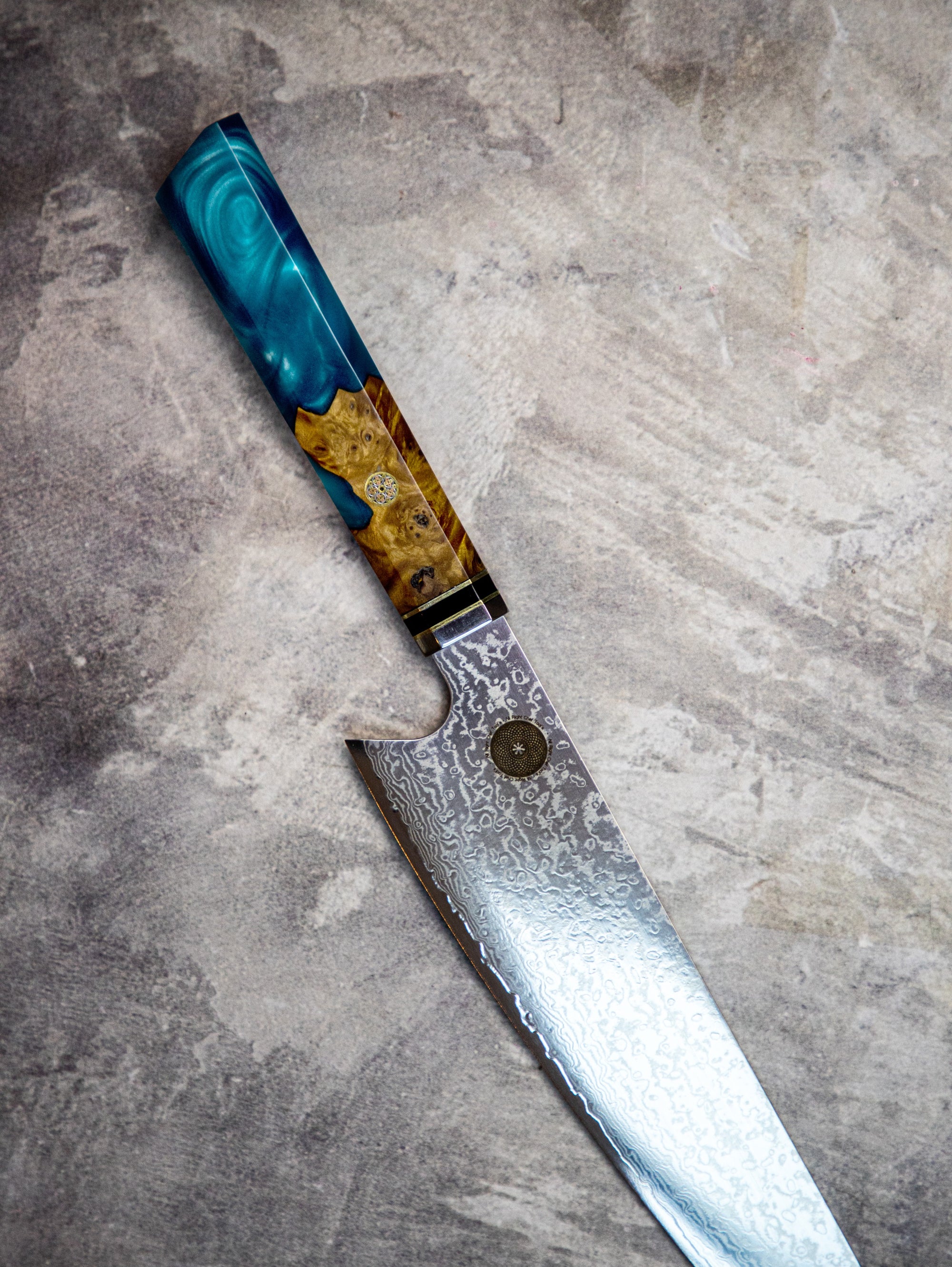 Cuchillo Kiritsuke Acero Damasco Japonés