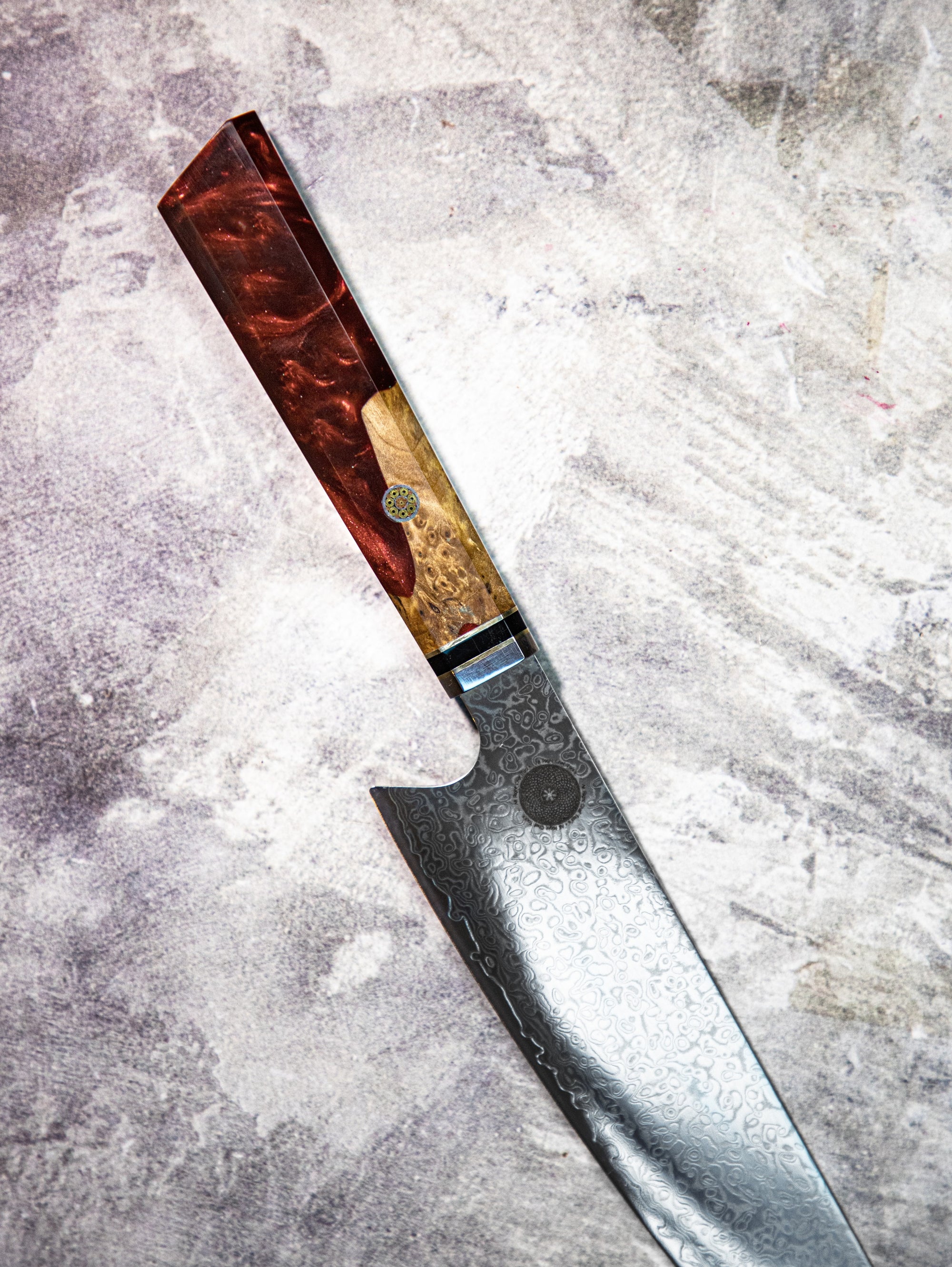 Cuchillo Kiritsuke Acero Damasco Japonés