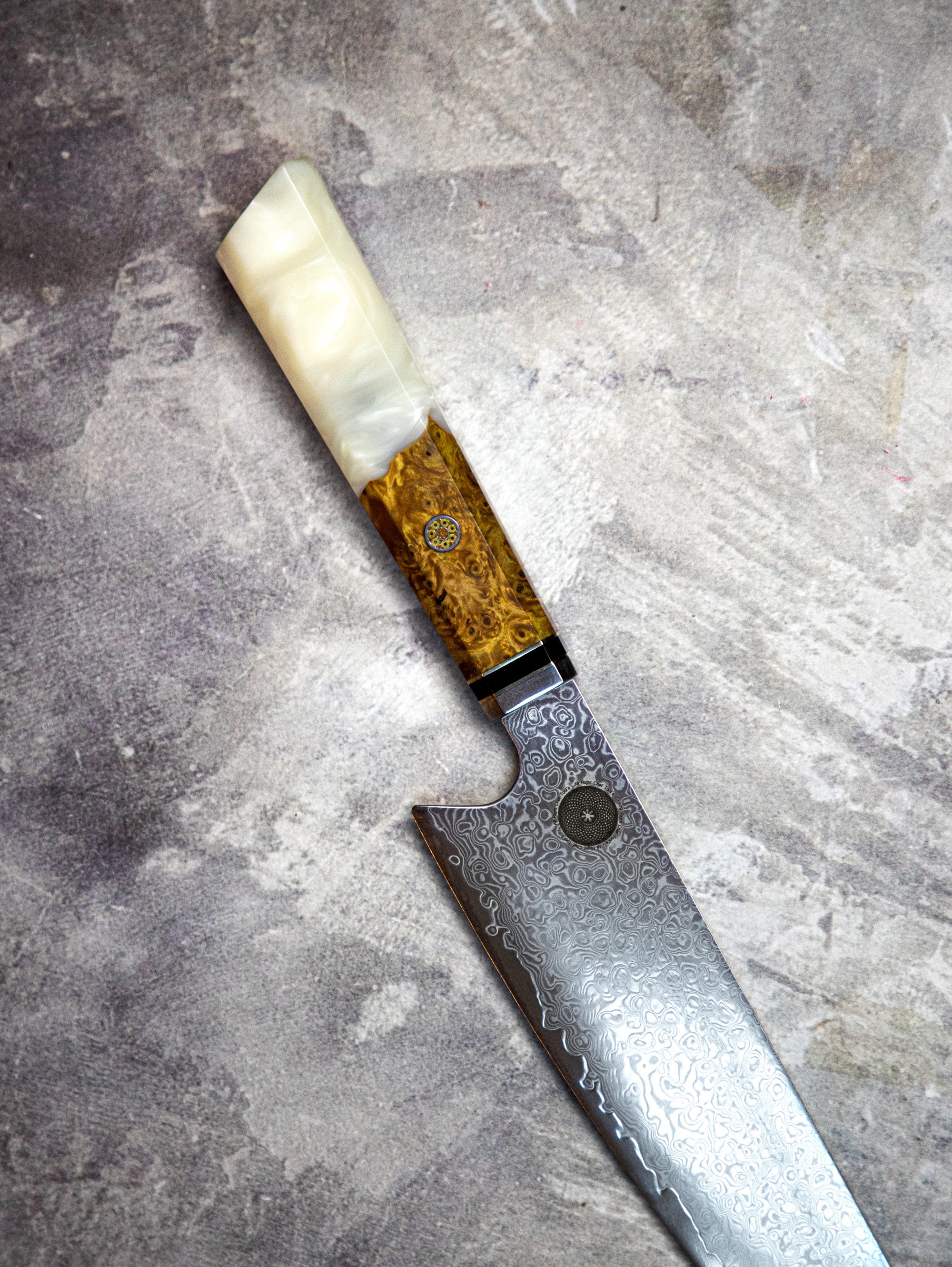 Cuchillo Kiritsuke Acero Damasco Japonés