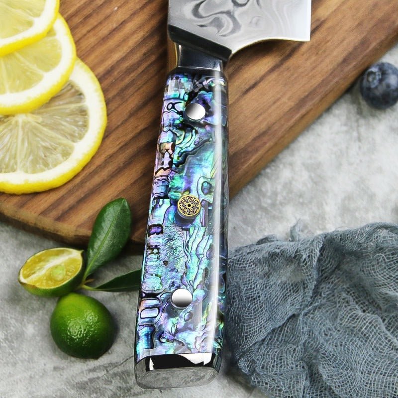 Cuchillo Chef Acero Damasco - Colección Abulón - All Right Chef Tool´s