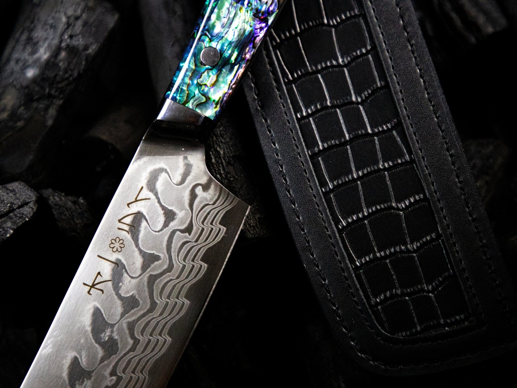 Cuchillo Chef Acero Damasco - Colección Abulón - All Right Chef Tool´s