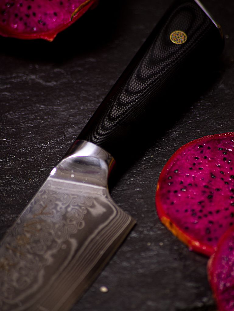 Cuchillo Chef Acero Damasco - Colección DARKNIFE - All Right Chef Tool´s
