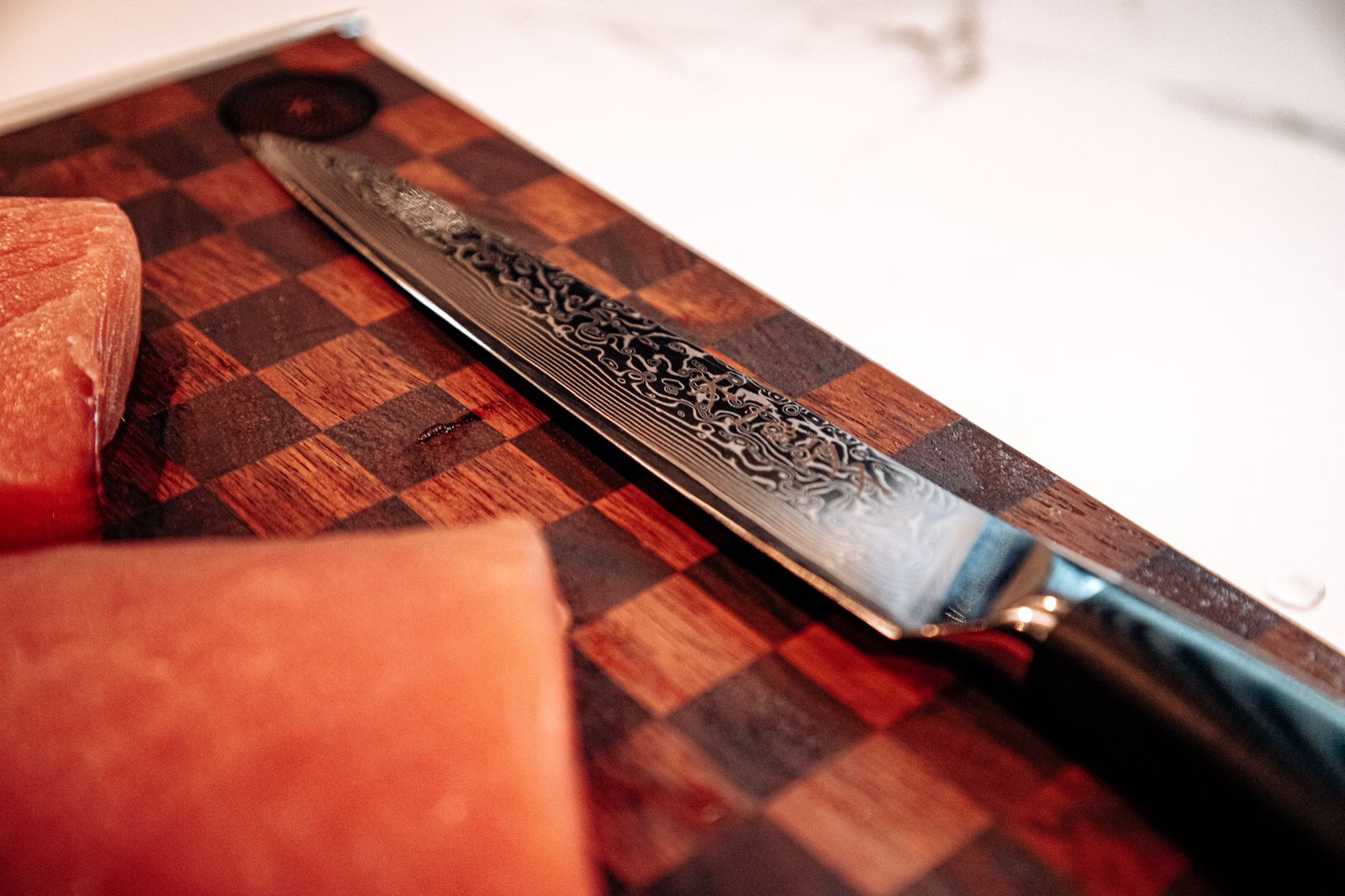 Cuchillo Filetero Acero Damasco - Colección DARKNIFE - All Right Chef Tool´s