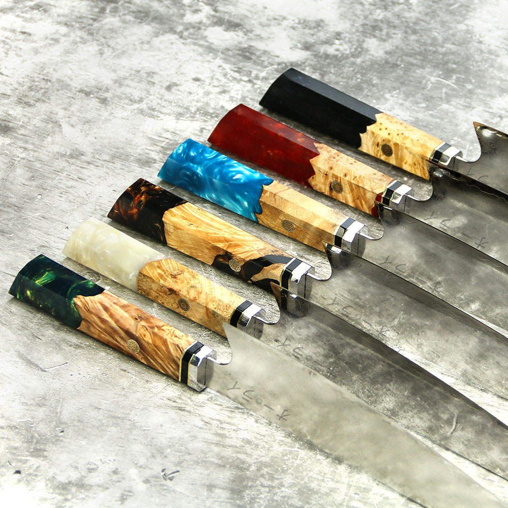 Cuchillo Kiritsuke Acero Damasco Japonés - All Right Chef Tool´s