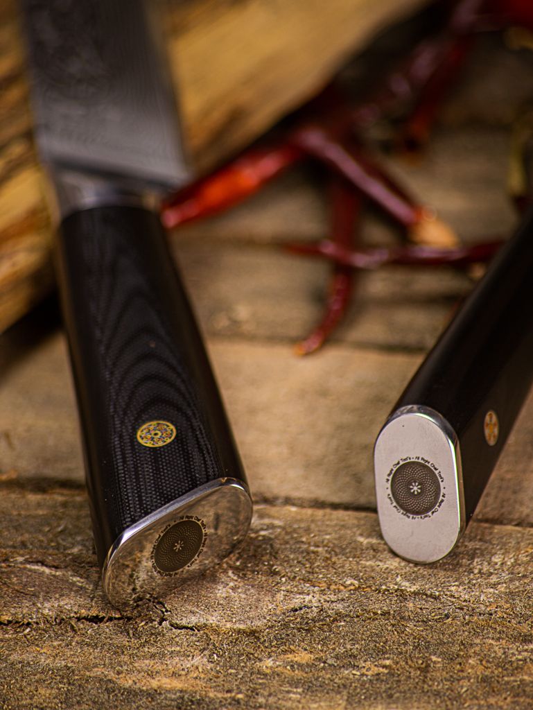 Cuchillo Mondador / Utilidad Acero Damasco - Colección DARKNIFE - All Right Chef Tool´s