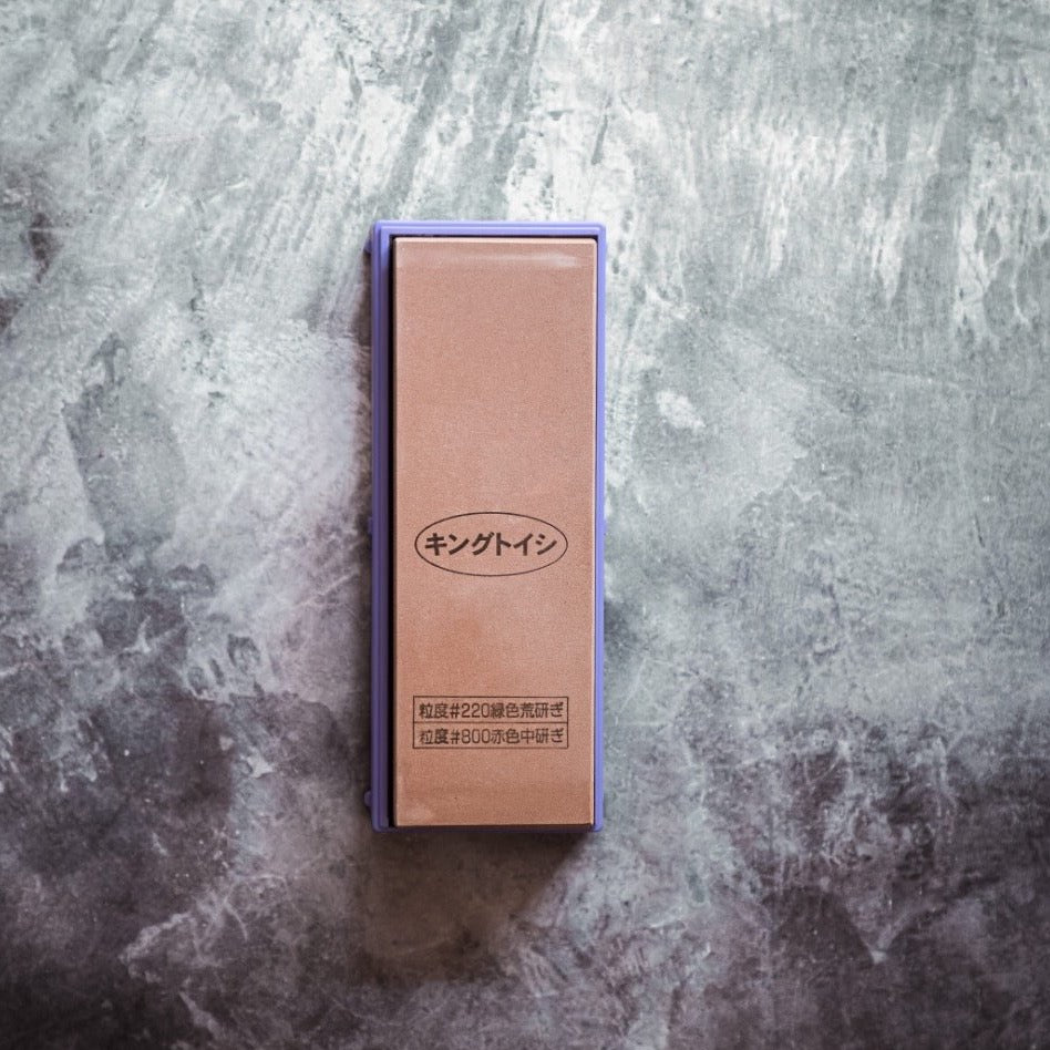 Piedra de afilado King 220/800 con Base - All Right Chef Tool´s