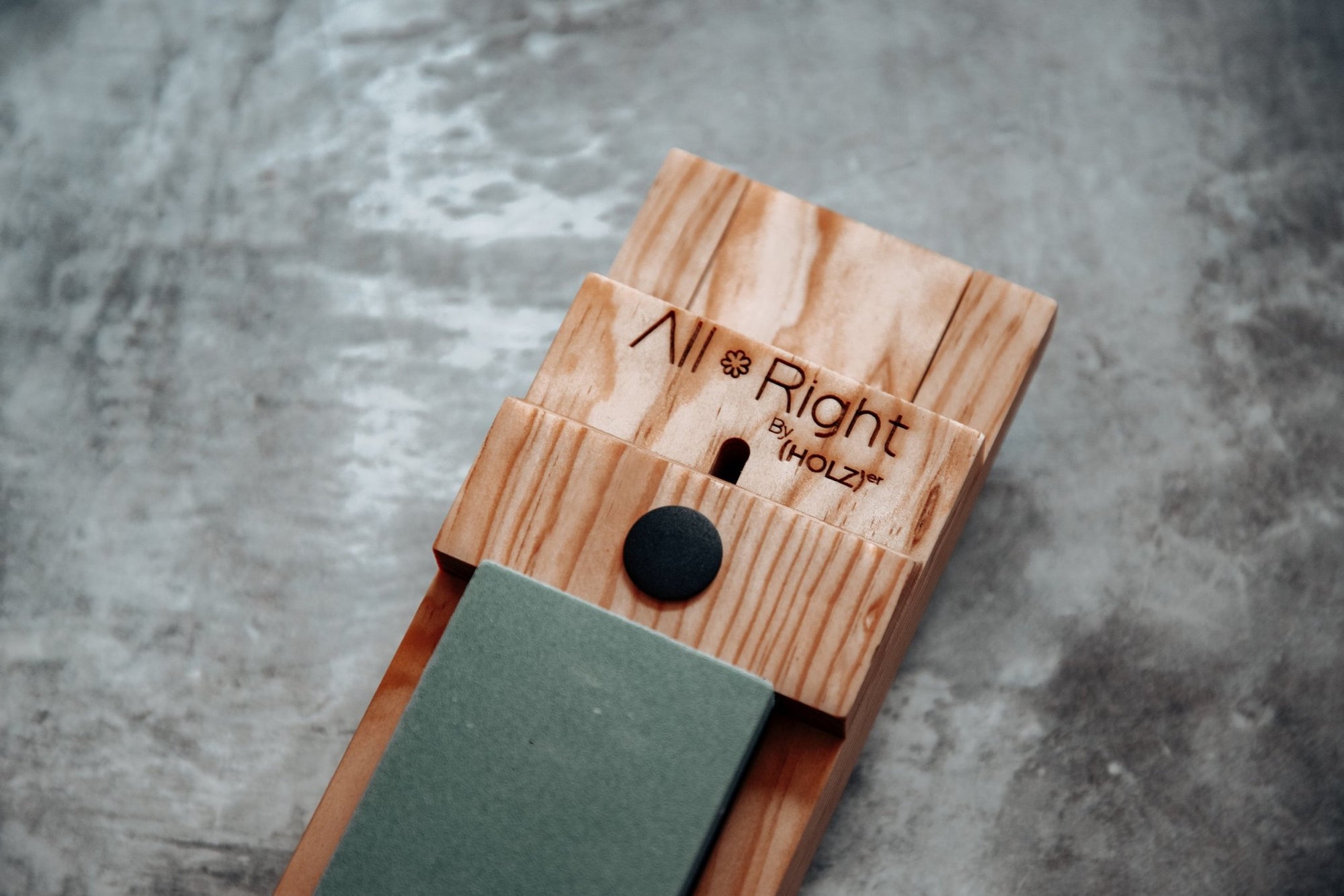 Soporte para piedra de afilado ajustable artesanal - All Right Chef Tool´s