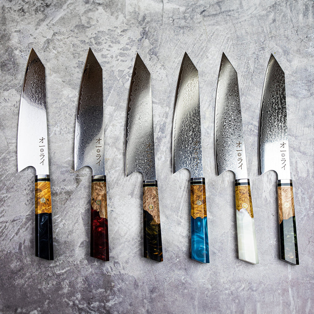Cuchillo Kiritsuke Acero Damasco Japonés