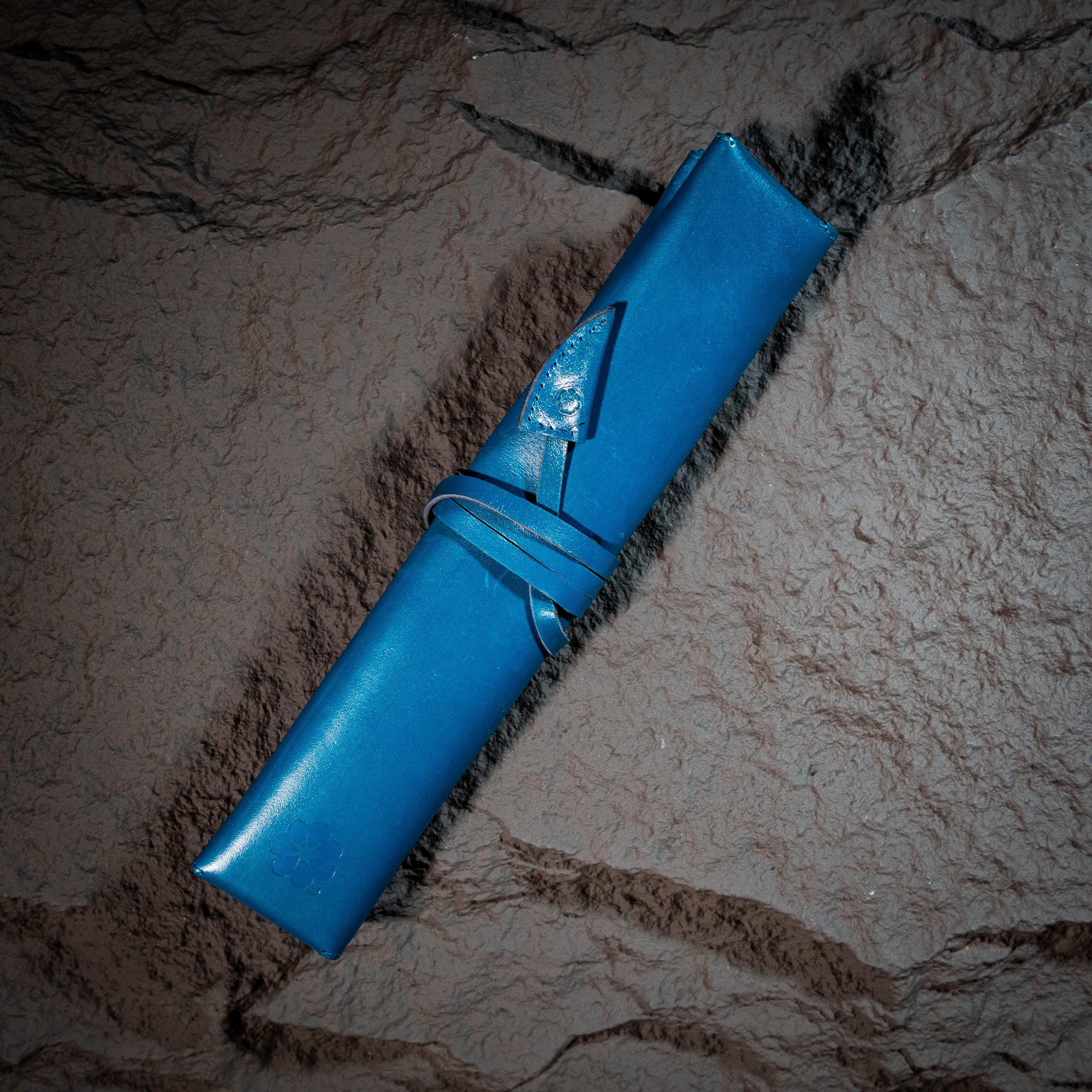 Estuche Compacto de Piel para Cuchillos