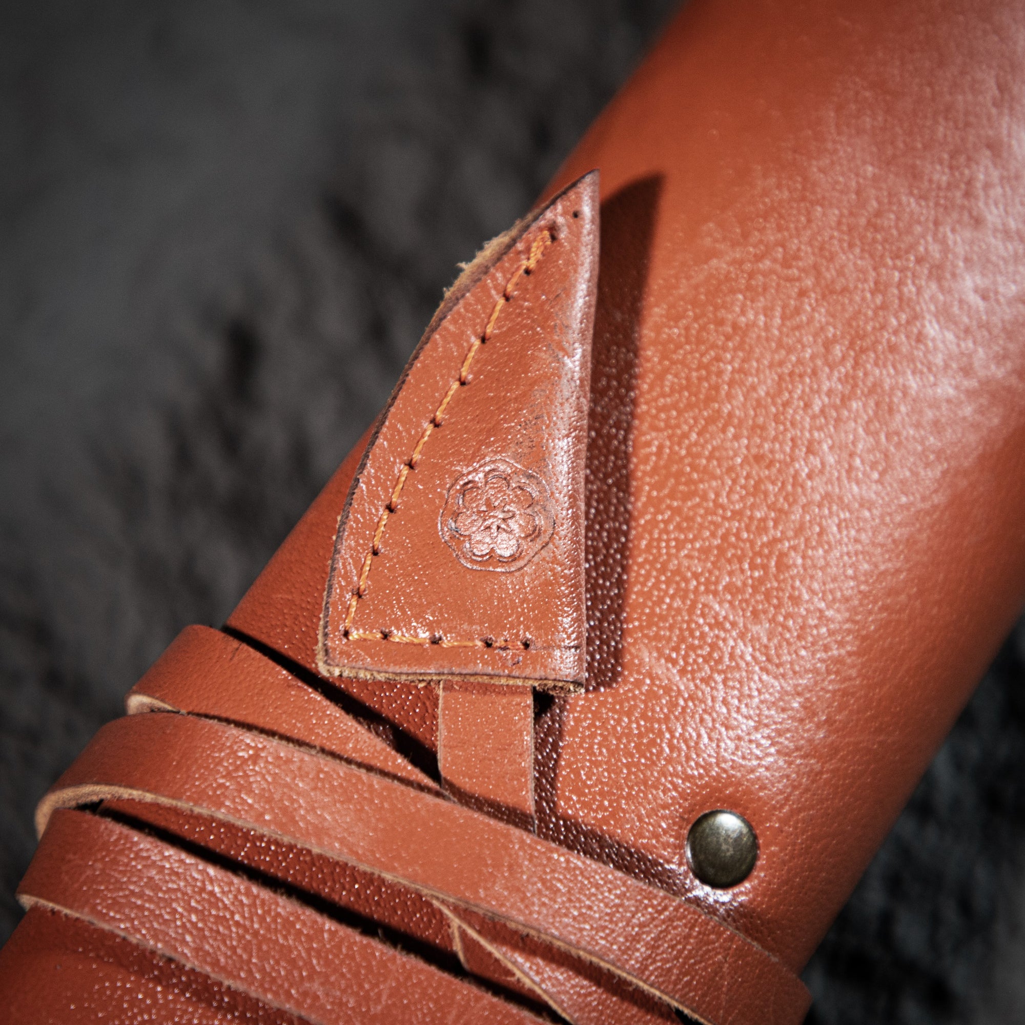 Estuche Compacto de Piel para Cuchillos