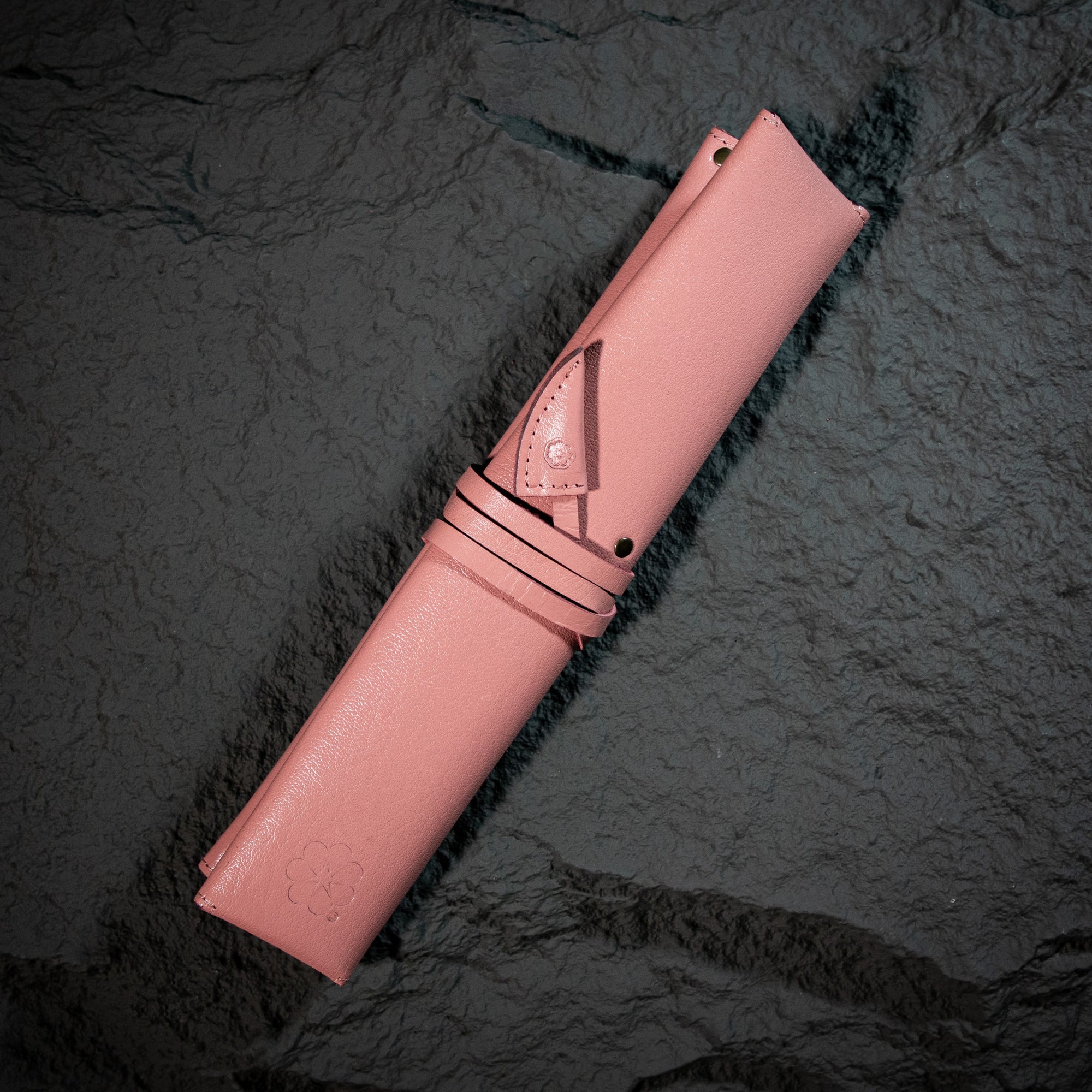 Estuche Compacto de Piel para Cuchillos