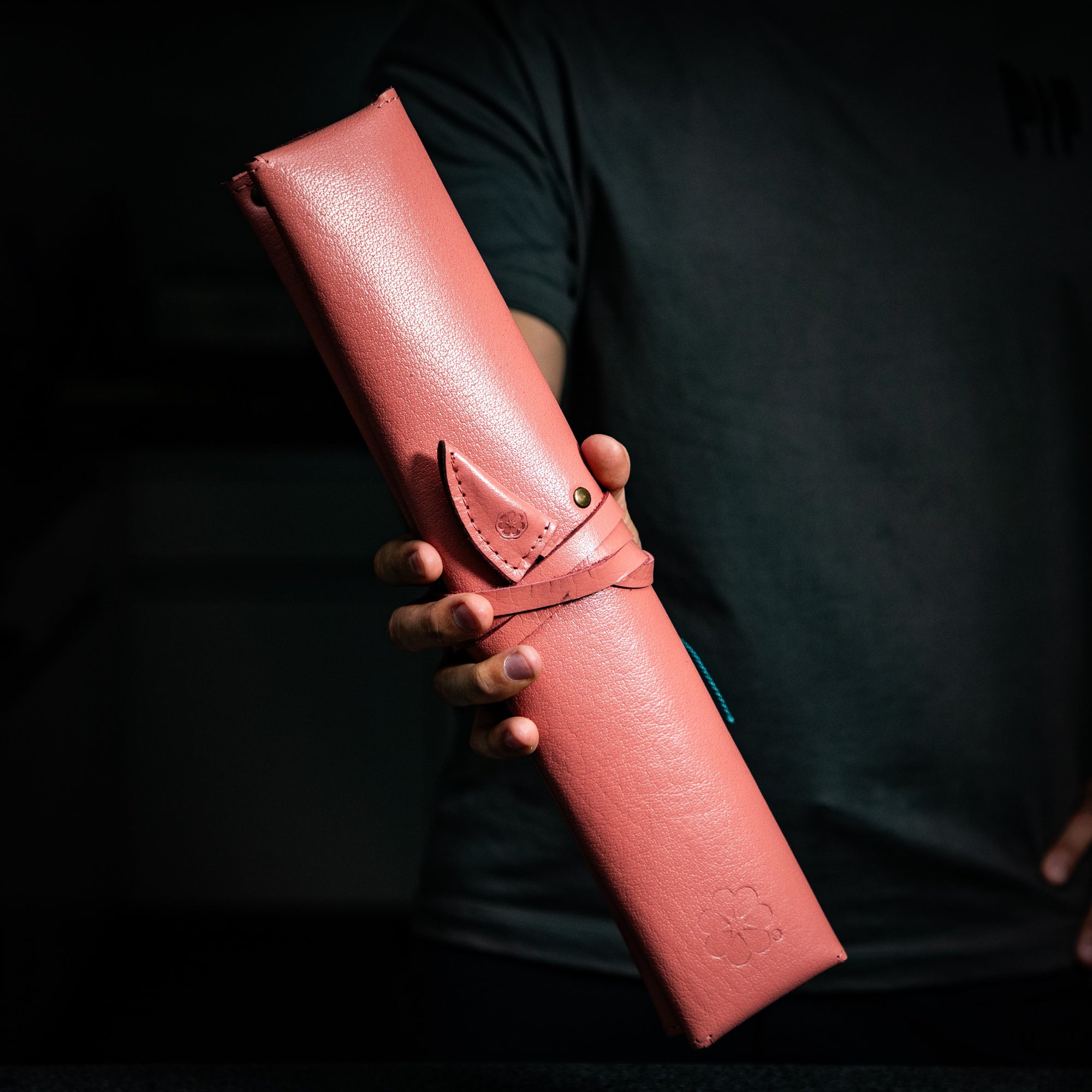 Estuche Compacto de Piel para Cuchillos