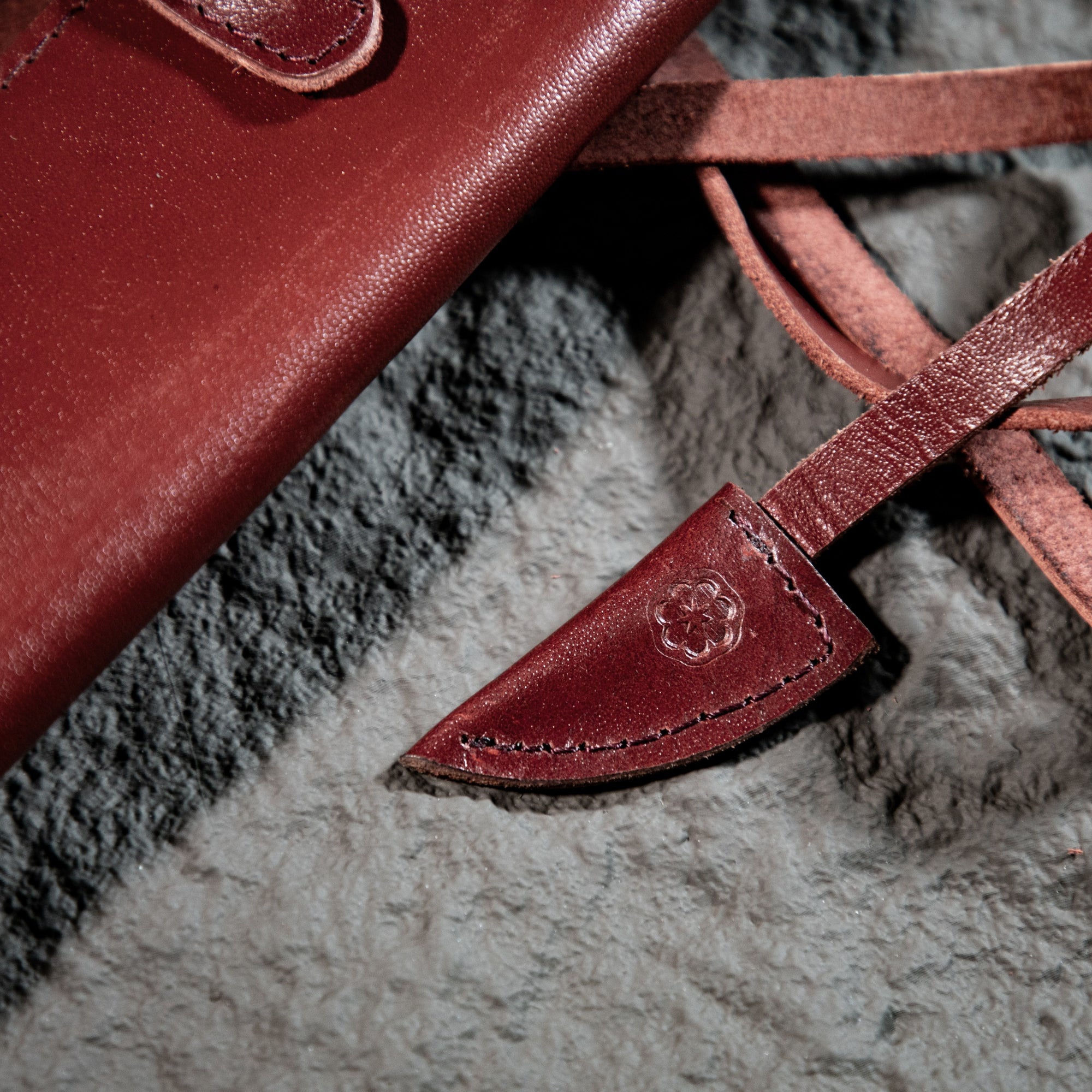 Estuche Compacto de Piel para Cuchillos