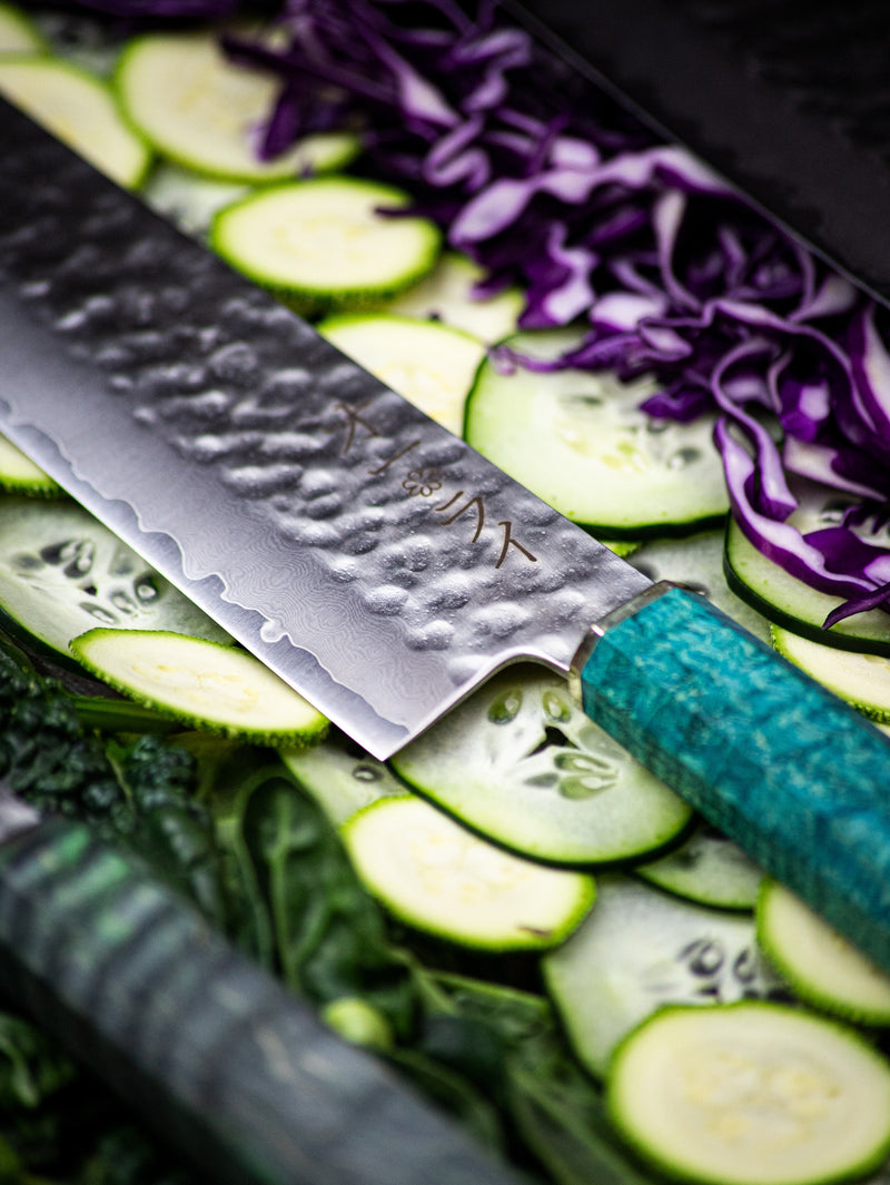 Cuchillo Gyuto Damasco Martillado