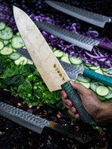 Cuchillo Gyuto Damasco Martillado