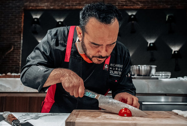 Cuchillo Chef Acero Damasco - Colección Abulón - All Right Chef Tool´s