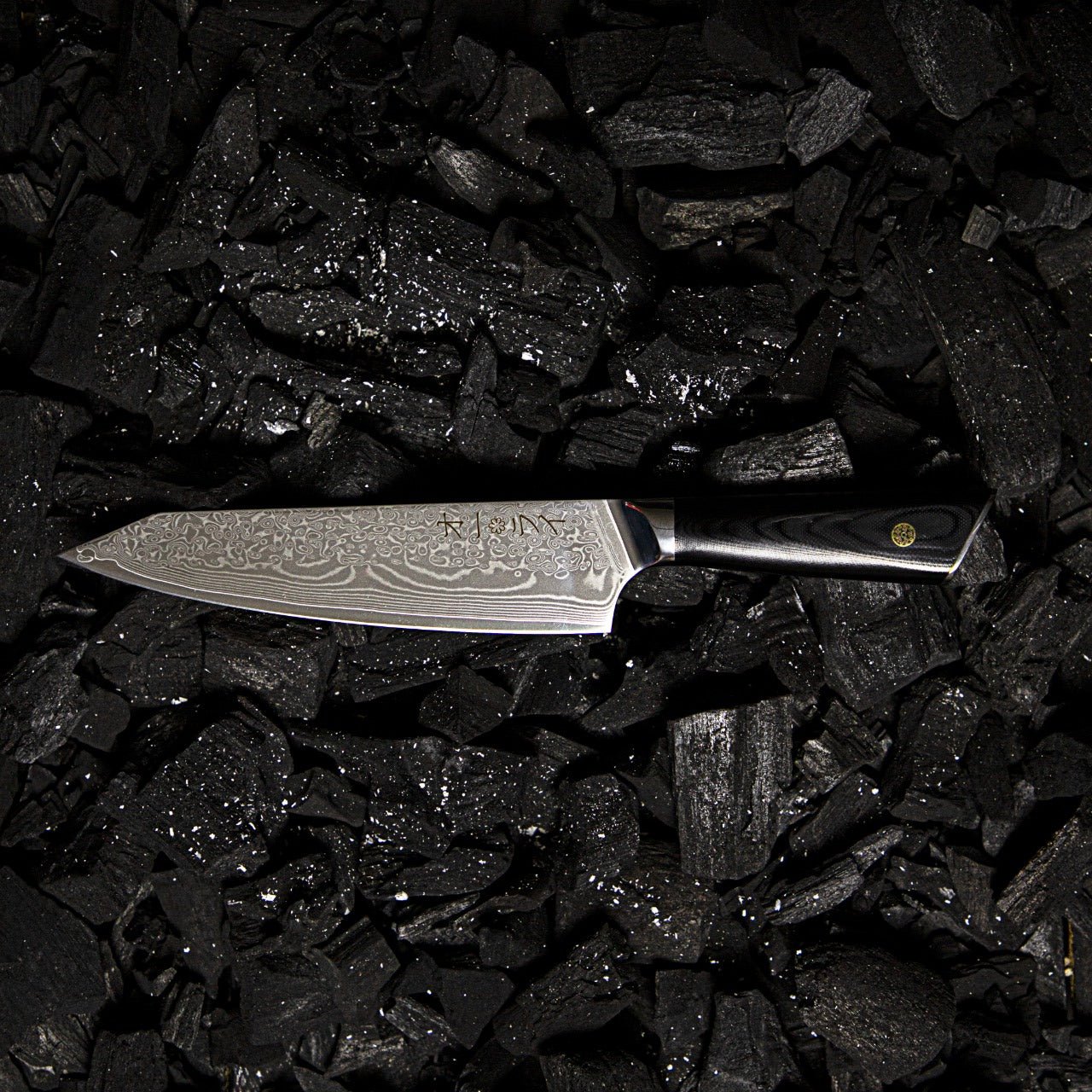 Cuchillo Chef Acero Damasco - Colección DARKNIFE - All Right Chef Tool´s