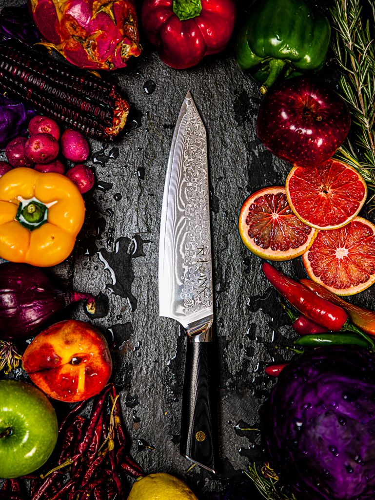 Cuchillo Chef Acero Damasco - Colección DARKNIFE - All Right Chef Tool´s