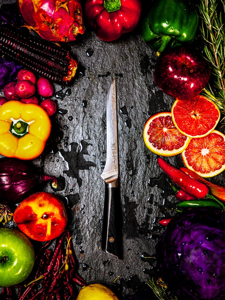 Cuchillo Deshuesador Acero Damasco - Colección DARKNIFE - All Right Chef Tool´s