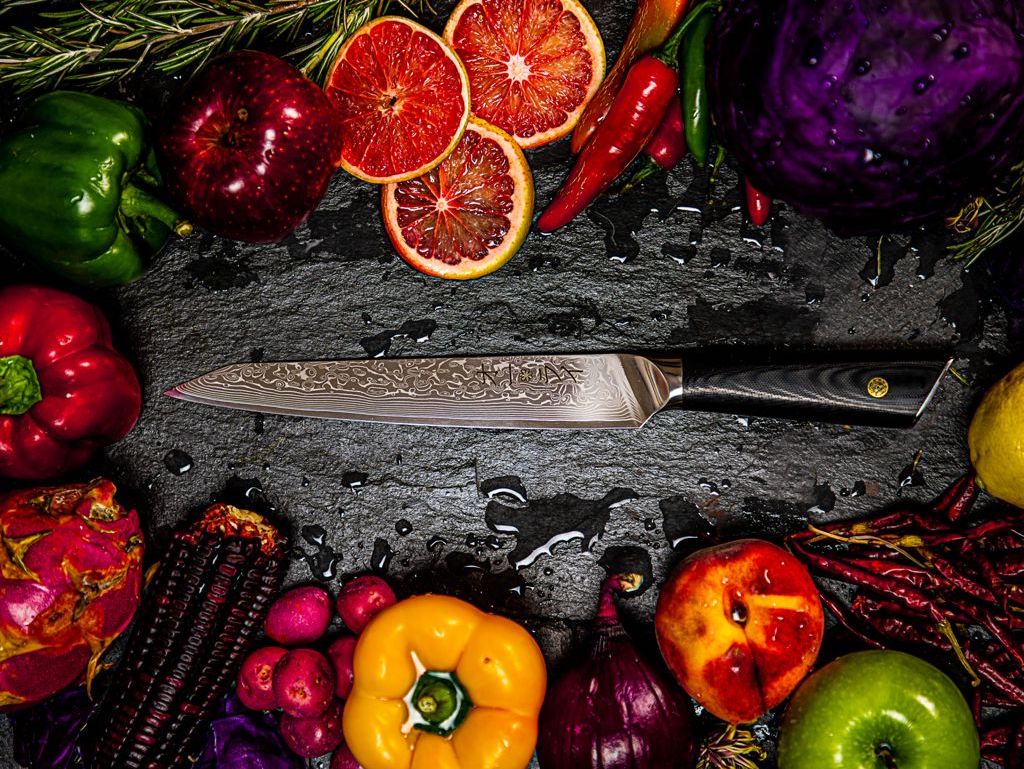 Cuchillo Filetero Acero Damasco - Colección DARKNIFE - All Right Chef Tool´s