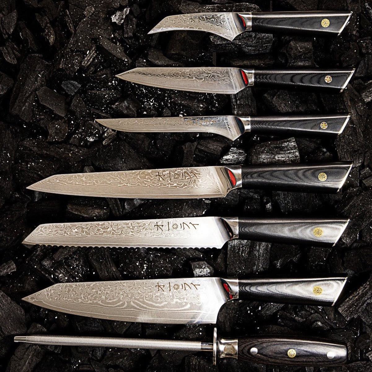 Set 7 piezas - Colección DARKNIFE - All Right Chef Tool´s