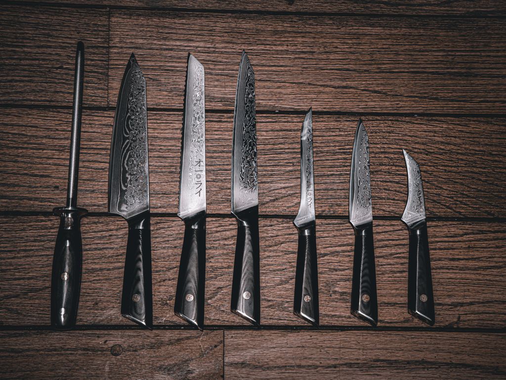 Set 7 piezas - Colección DARKNIFE - All Right Chef Tool´s